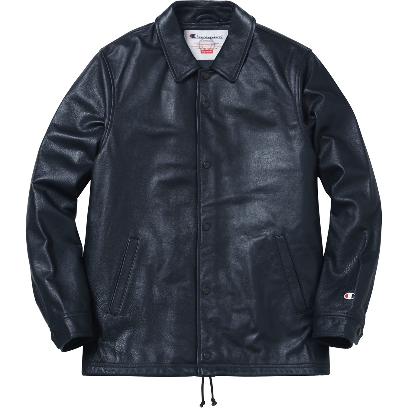 Supreme/Champion® Leather Coaches Jacket view 6